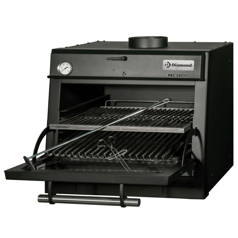 Kulovn Bbq, Gn 1 1 (60 Kg H) Sort fra Diamond