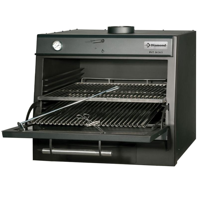 Kulovn Bbq, Gn 1 1 + Gn2 4 (75 Kg H) Sort fra Diamond