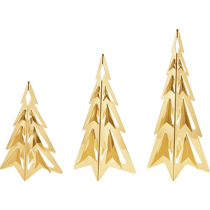 Christmas Collection 2024 Juletræ Julepynt Sæt, 18 Kt Guldbelægning fra Georg Jensen