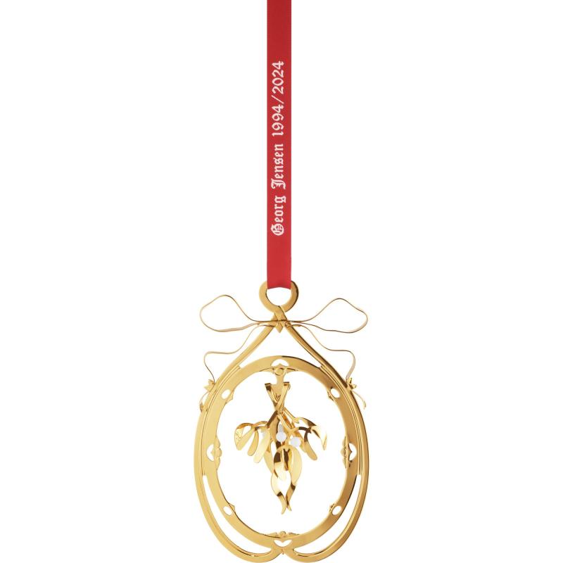 Christmas Collection 2024 1994 Mistelten Juleuro, 18 Kt Guldbelægning fra Georg Jensen