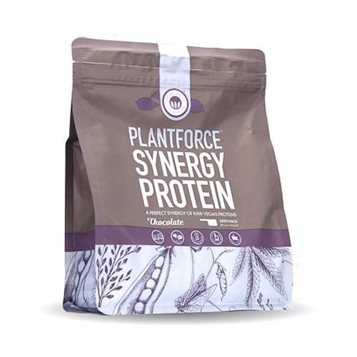 Protein Chokolade Synergy   400 Gram     fra Plantforce