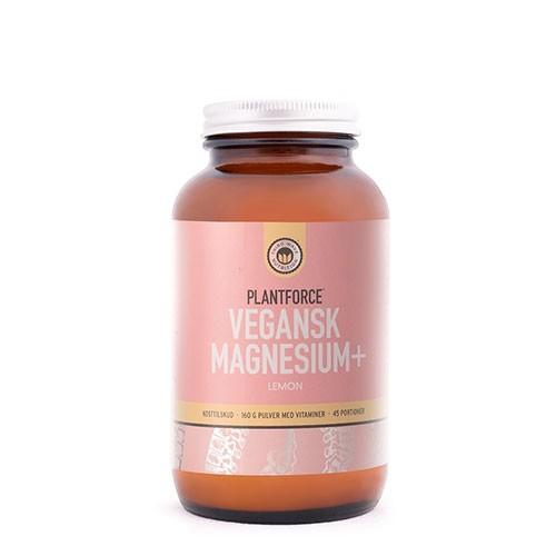 Magnesium+ Lemon Vegansk   160 Gram     fra Plantforce