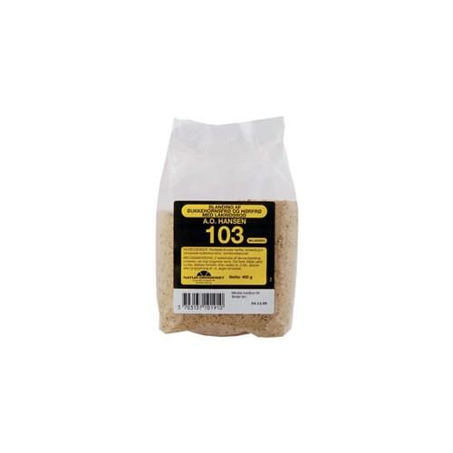 103 M. Lakridsrod   400 Gram     fra A. O. Hansen