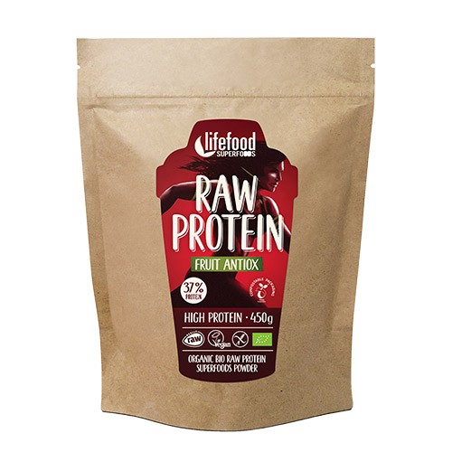 Proteinpulver Frugt Raw økologisk Superfood   450 Gram     fra Lifefood