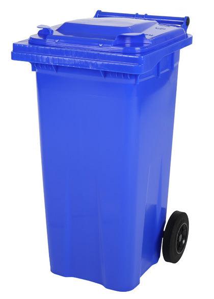2 Hjul   Stor Affaldsbeholder   Model Mgb 120 Bl   Blå fra Saro