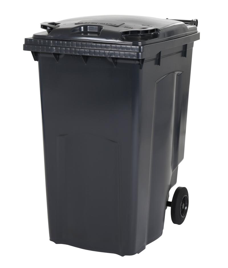 2 Hjul   Stor Affaldsbeholder   Model Mgb 340 G   Grå fra Saro