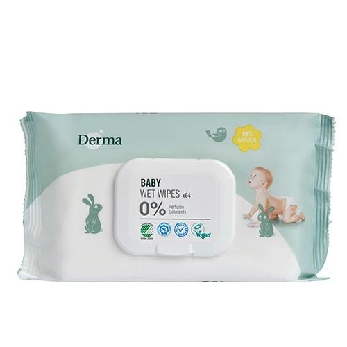 Eco Baby Vådserviet   64 Stk       Discount Pris fra Derma