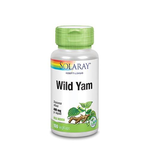 Wild Yam Root 400 Mg   100 Kapsler     fra Solaray