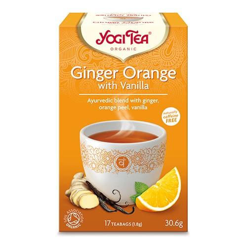 Ginger Tea Orange Med Vanilje økologisk   17 Breve     fra Yogi