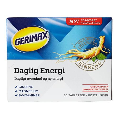 Daglig Energi   60 Tabletter     fra Gerimax