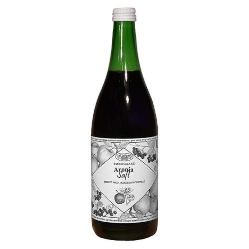 Aroniasaft M. æble Sød økologisk   73 Cl     fra Søbogaard