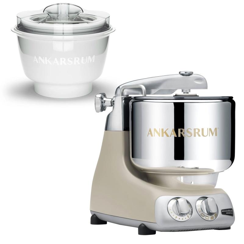 Akm 6230 Røremaskine Med Ismaskine, Harmony Beige fra Ankarsrum