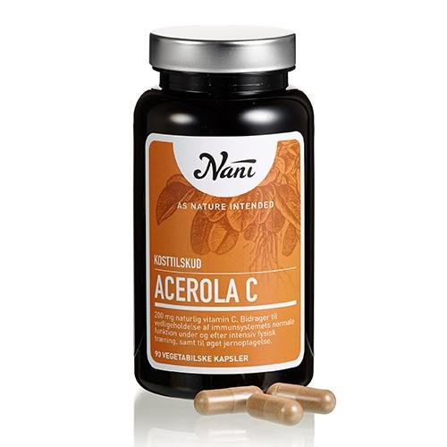 Acerola C Vitamin Food State   90 Kapsler     fra Nani