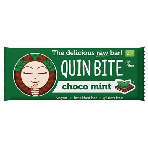Choco Mint Bar økologisk   30 Gram     fra Quin Bite