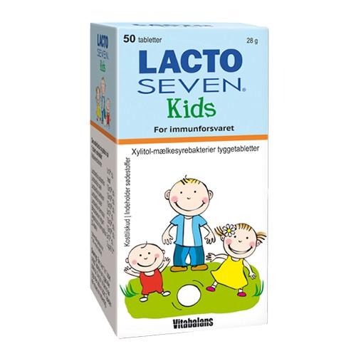 Lacto Seven Kids   50 Tabletter   Vitabalans fra Lacto/vitabalans