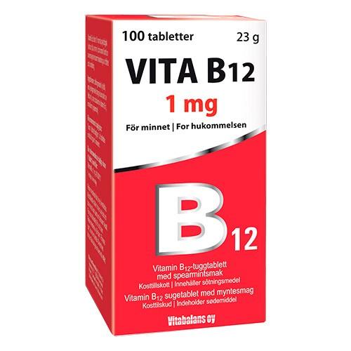 Vita B12   100 Tabletter     fra Vitabalans