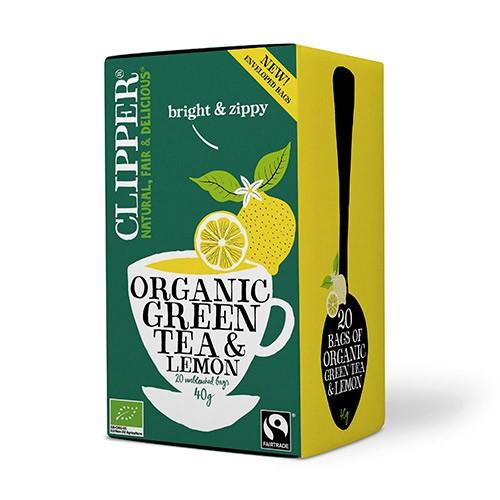Grøn Te Med Citron økologisk   20 Br     fra Clipper