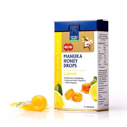 Manuka Honey Drops, Lemon   65 Gram     fra Manuka Health
