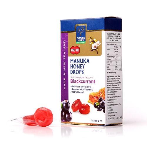 Manuka Honey Drops, Blackcurrant   65 Gram     fra Manuka Health