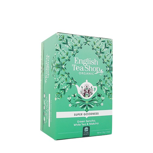 Green Sencha White Tea & Matcha økologisk   20 Breve     fra English Tea Shop