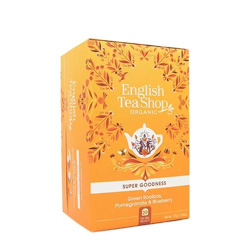 Green Rooibos, Pomegranate & Blueberry Te økologisk   20 Breve     fra English Tea Shop