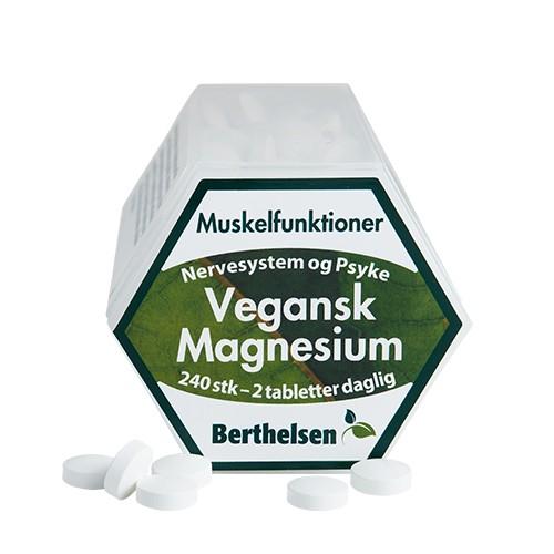 Magnesium Vegansk   240 Tabletter     fra Berthelsen