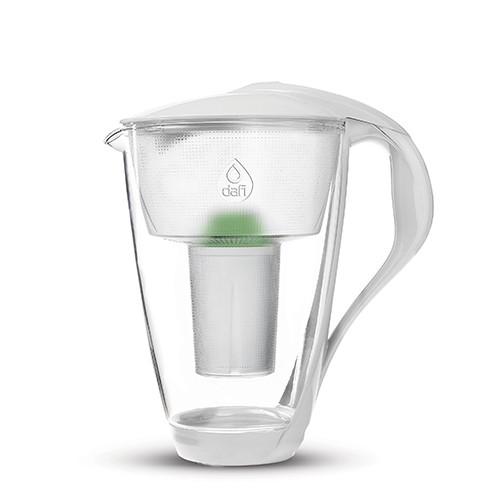 Kande 2,0 L Glas Hvid Med Alkaline Filter   1 Stk.     fra Dafi