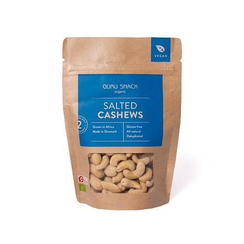 Cashews Salted økologisk   100 Gram     fra Guru Snack