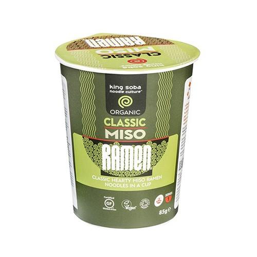 Classic Miso Ramen Instant Cup økologisk   85 Gram     fra King Soba
