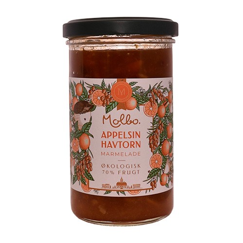 Appelsin & Havtorn Marmelade Molbo økologisk   290 Gram     Vegan fra Rømer