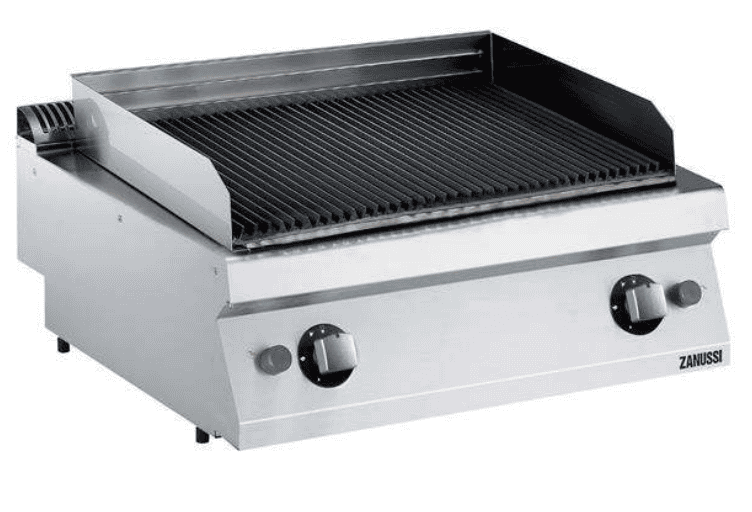 Dobbelt Gas Lavastensgrill Evo700 Zanussi fra Gastroudstyr