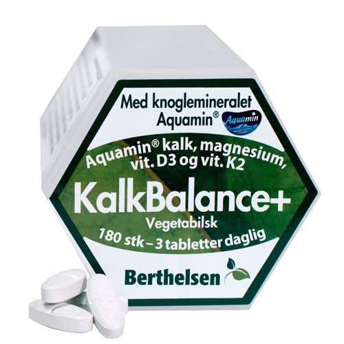 Kalkbalance+ M. Kalk,mag,d3,k2   180 Tabletter fra Berthelsen