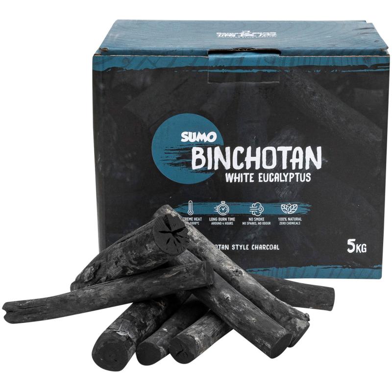 Binchotan White Eucalyptus Kul 5 Kg fra Kamado Sumo