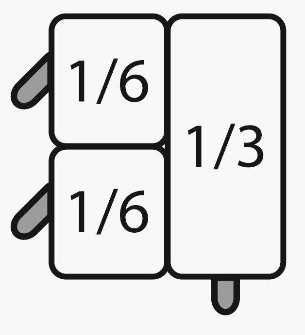 E7 Cpcexb Pasta Kurv Sæt: 2 X 1 6 Gn + 1 X 1 3 Gn fra Saro
