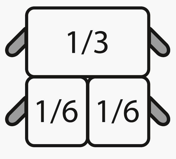 E7 Cpcexf Pasta Kurv Sæt: 2 X 1 6 Gn + 1 X 1 3 Gn fra Saro