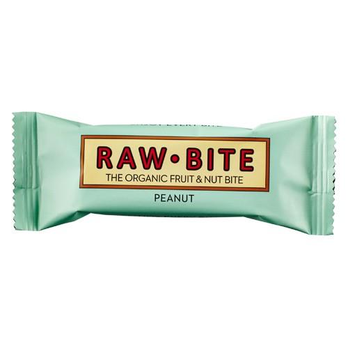 Peanut   økologisk, Laktose  Og Glutenfri Frugt  Og Nøddebar   50 Gram     fra Rawbite