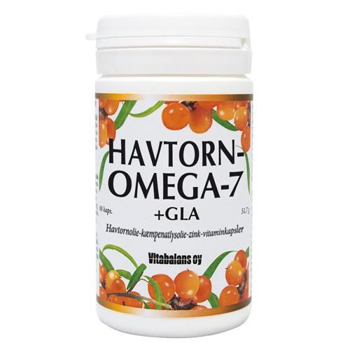 Havtorn Omega 7 + Gla   60 Kap     fra Vitabalans