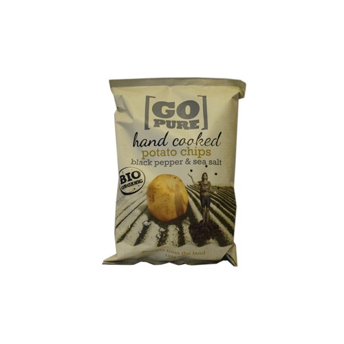 Chips Med Salt Og Peber økologisk Pure Chips   125 Gram fra Yellow Chips  Pure Chips