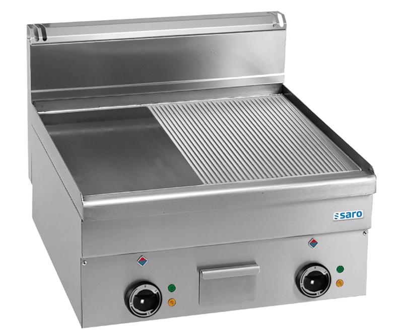 Elektrisk Stegeplade    1 2 Glat 1 2 Ribbet 600x600 Model Eft66lr fra Saro