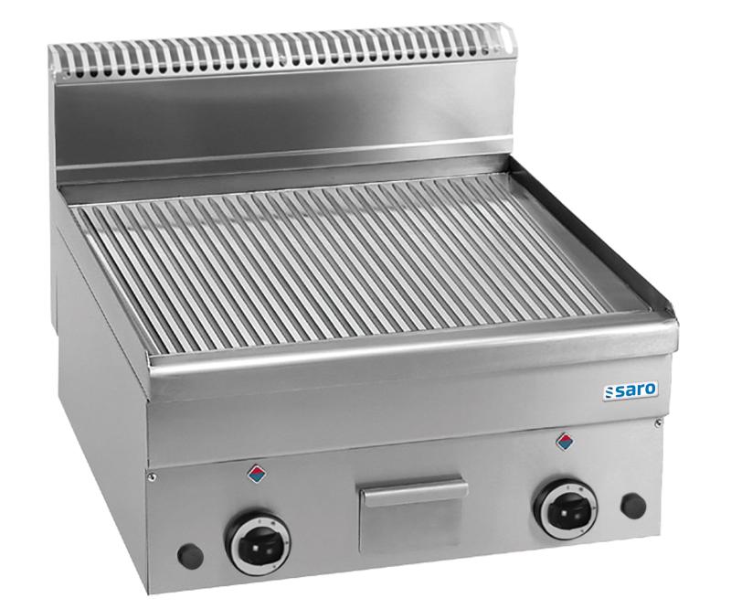 Gasgrillplade Rillet Stegeplade 600x600 Model Gft66r fra Saro