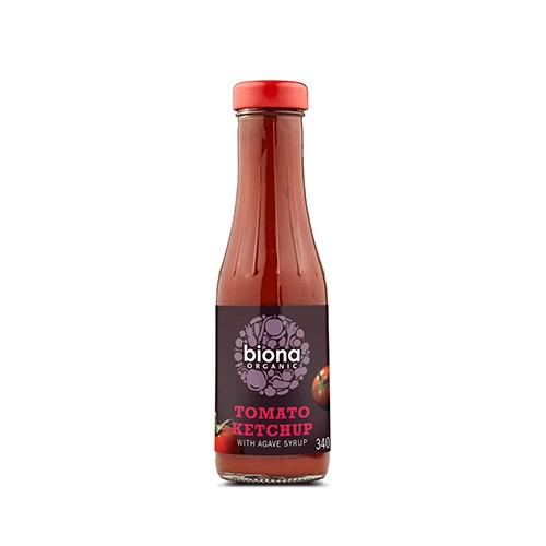 Ketchup Sødet M. Agave økologisk   340 Gram     fra Biona Organic