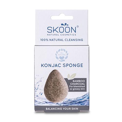 Konjak Svamp Bamboo Charcoal   1 Styk     fra Skoon