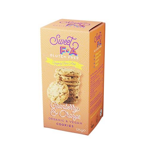 Tranebær & Appelsin Cookies økologisk Sweet Fa   125 Gram     fra Island Bakery