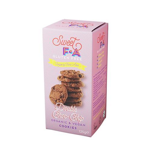 Double Chocolate Chip Cookies økologisk Sweet Fa   125 Gram     fra Island Bakery