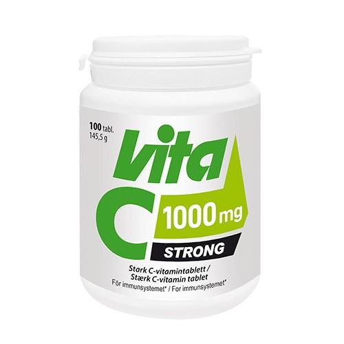 Vita C Strong   100 Tabletter     fra Vitabalans