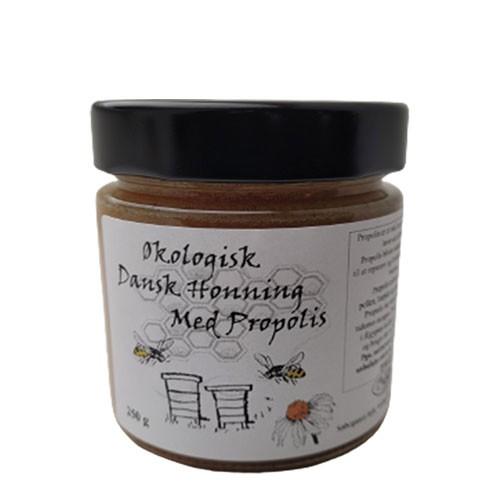 Dansk Honning M. Propolis   økologisk    250 Gram fra Søbogaard