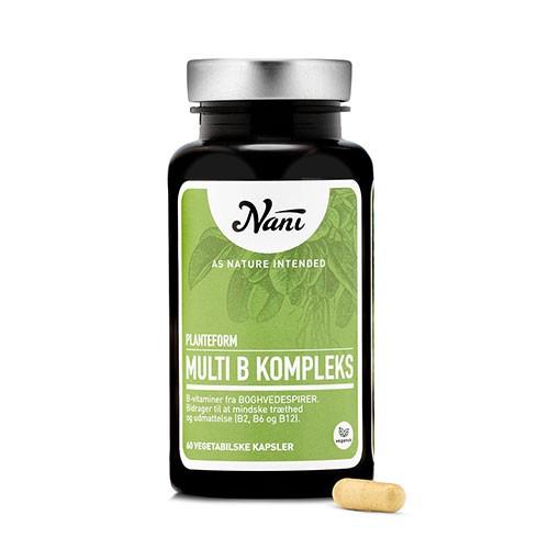 Multi B Kompleks   60 Kapsler     fra Nani
