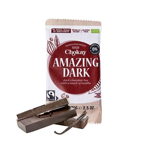 Bar Amazing Dark økologisk   70 Gram     fra Chokay