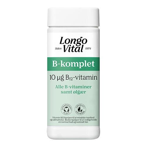 Vital B Komplet   180 Tabletter     fra Longo