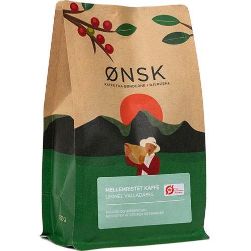 Leonel Valladares   Mellemristet Kaffe   økologisk    250 Gram fra ønsk
